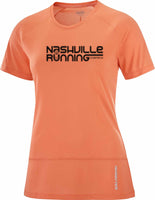 SALOMON CROSS RUN SS TEE WOMEN - NRC LOGO